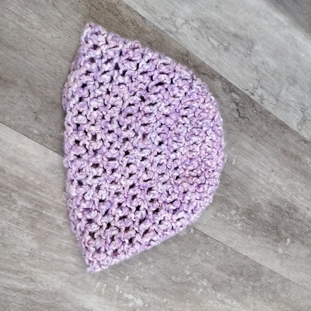 Handmade Purple Crochet Beanie